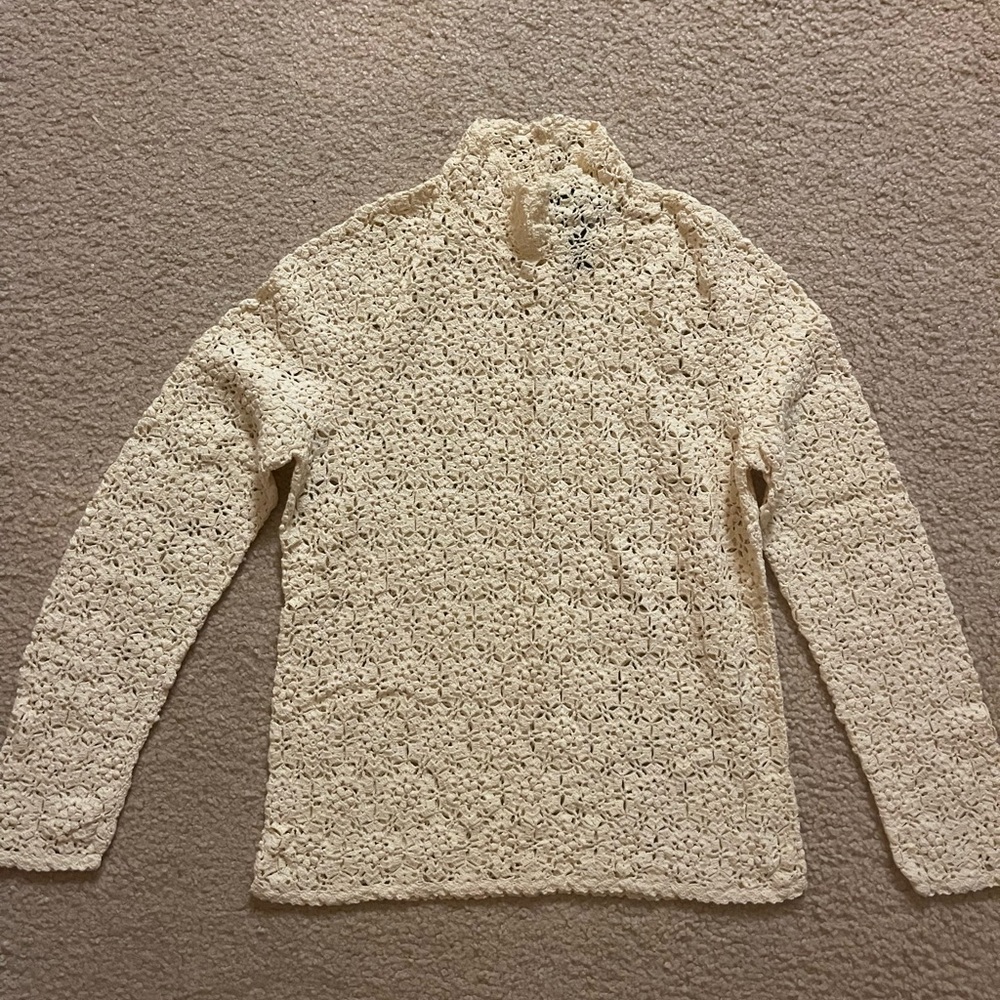 Exclusive Hand Knit for Lauren by Ralph Lauren Mock Turtleneck Sweater